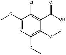 3-Chloro-2,5,6-trimethoxyisonicotinic acid Struktur