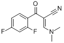 2-(2,4-DIFLUOROBENZOYL)-3-(DIMETHYLAMINO)ACRYLONITRILE Struktur