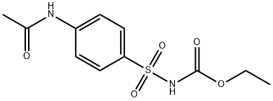 ethyl [[4-(acetylamino)phenyl]sulphonyl]carbamate Struktur