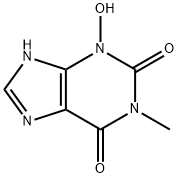 3-hydroxy-1-methylxanthine Struktur