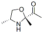 Ethanone, 1-(2,4-dimethyl-2-oxazolidinyl)-, cis- (9CI) Struktur