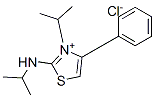 Thiazolium,3-isopropyl-2-(isopropylamino)-4-phenyl,chloride Struktur