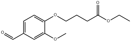ETHYL 4-(4-FORMYL-2-METHOXYPHENOXY)BUTANOATE Struktur