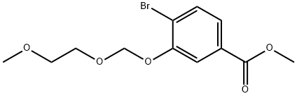 4-BroMo-3-[(2-Methoxyethoxy)Methoxy]benzoic Acid Methyl Ester Struktur