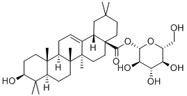 Oleanolic acid beta-D-glucopyranosyl ester Struktur