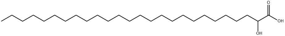 2-hydroxyhexacosanoic acid  Struktur