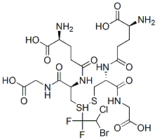 S-(2-bromo-2-chloro-1,1-difluoroethyl)glutathione Struktur