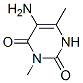 2,4(1H,3H)-Pyrimidinedione,  5-amino-3,6-dimethyl- Struktur