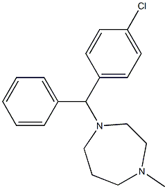 (-)-Homochlorcyclizine Struktur