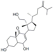 9,11-seco-3,6,11-trihydroxy-24-methylenecholest-7-en-9-one Struktur