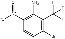 3-Bromo-6-nitro-2-(trifluoromethyl)aniline, 3-Bromo-6-nitro-alpha,alpha,alpha-trifluoro-o-toluidine Struktur