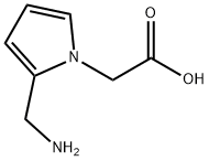 1H-Pyrrole-1-aceticacid,2-(aminomethyl)-(9CI) Structure
