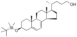 (3β)-3-[(tert-ButyldiMethylsilyl)oxy]-chola-5,7-dien-24-ol Struktur
