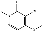 4-CHLORO-5-METHOXY-2-METHYL-2,3-DIHYDROPYRIDAZIN-3-ONE Struktur