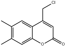 4-CHLOROMETHYL-6,7-DIMETHYL-CHROMEN-2-ONE Struktur
