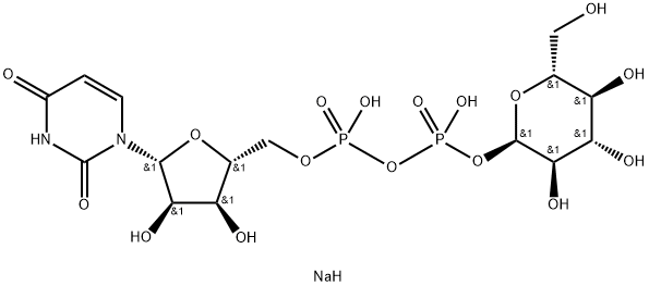 Uridin-5'-(trihydrogen-diphosphat), Mono-α-D-glucopyranosylester, Natriumsalz
