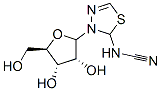 3-ribofuranosyl-N-cyano-2-amino-1,3,4-thiadiazole Struktur