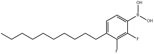 4-Decyl-2,3-difluorobenzeneboronic acid Struktur