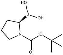 (R)-N-Boc-pyrrolidin-2-ylboronic acid Struktur