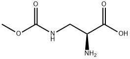 L-Alanine, 3-[(methoxycarbonyl)amino]- (9CI) Struktur