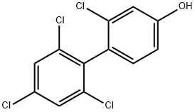 4-HYDROXY-2,2',4',6'-TETRACHLOROBIPHENYL Struktur