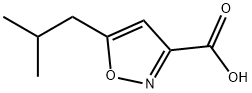 3-Isoxazolecarboxylicacid,5-(2-methylpropyl)-(9CI) Struktur