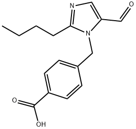 4-(2-BUTYL-5-FORMYLIMIDAZOL-1-YLMETHYL)BENZOIC ACID Struktur