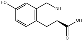 (R)-7-ヒドロキシ-1,2,3,4-テトラヒドロイソキノリン-3-カルボン酸 化學(xué)構(gòu)造式