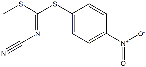 METHYL (4-NITROPHENYL) CYANOCARBONIMIDODITHIOATE Struktur
