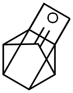 Pentacyclo[4.3.0.02,5.03,8.04,7]nonan-9-one Struktur