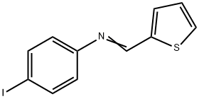 (E)-4-Iodo-N-(thiophen-2-ylMethylene)aniline Struktur
