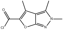 2H-Furo[2,3-c]pyrazole-5-carbonyl chloride, 2,3,4-trimethyl- (9CI) Struktur