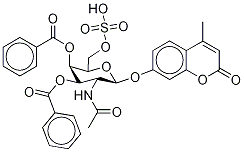7-[[2-(AcetylaMino)-3,4-di-O-benzoyl-2-deoxy-6-O-sulfo-α-D-glucopyranosyl]oxy]-4-Methyl-2H-1-benzopyran-2-one|7-[[2-(AcetylaMino)-3,4-di-O-benzoyl-2-deoxy-6-O-sulfo-α-D-glucopyranosyl]oxy]-4-Methyl-2H-1-benzopyran-2-one