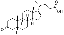 3-Oxo-5beta-cholanoic Acid Struktur