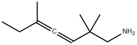 3,4-Heptadien-1-amine,  2,2,5-trimethyl- Struktur