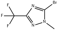 5-bromo-1-methyl-3-(trifluoromethyl)-1H-1,2,4-triazole Struktur