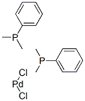 CIS-DICHLOROBIS(DIMETHYLPHENYLPHOSPHINE)PALLADIUM(II) Struktur