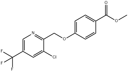 Methyl4-{[3-chloro-5-(trifluoromethyl)pyridin-2-yl]methoxy}benzoate Struktur