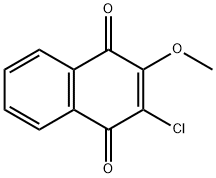 2-Chloro-3-methoxy-1,4-naphthoquinone Struktur