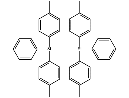 Hexakis(4-methylphenyl)disilane Struktur