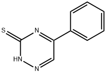 5-フェニル-1,2,4-トリアジン-3-チオール 化學(xué)構(gòu)造式