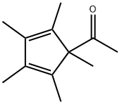 1-Acetyl-1,2,3,4,5-pentamethyl-2,4-cyclopentadiene Struktur