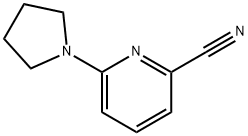 6-(Pyrrolidin-1-yl)pyridine-2-carbonitrile 結(jié)構(gòu)式