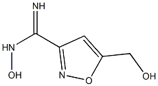 3-Isoxazolecarboximidamide, N-hydroxy-5-(hydroxymethyl)-, (E)- (9CI) Struktur