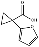 Cyclopropanecarboxylic acid, 1-(2-furanyl)- (9CI) Struktur
