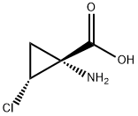 Cyclopropanecarboxylic acid, 1-amino-2-chloro-, (1R-trans)- (9CI) Struktur