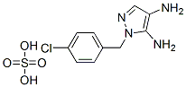 4,5-DIAMINO-1-((4-CHLOROPHENYL)METHYL)-1H-PYRAZOLE-SULFATE Struktur