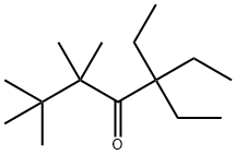 5,5-Diethyl-2,2,3,3-tetramethyl-4-heptanone Struktur