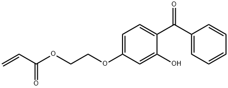 2-丙烯酸 2-(4-苯甲酰-3-羥基苯氧基)乙基酯 結(jié)構(gòu)式