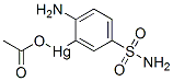 3-acetoxymercuri-4-aminobenzenesulfonamide Struktur